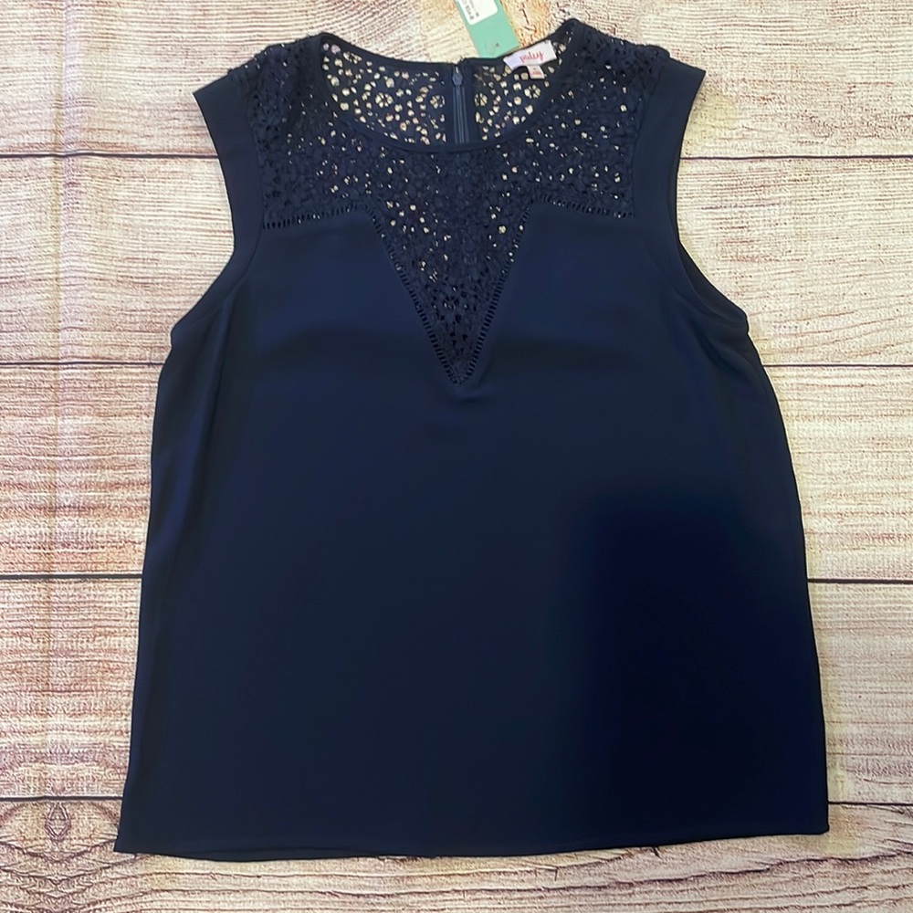 NWT | Pixley | stitch fix brand | navy sleeveless blouse | size M